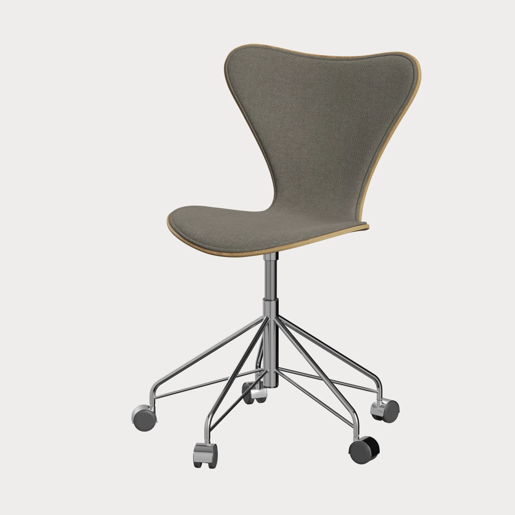 未使用■フリッツハンセン■2024年 セブンチェア 本革ライトグレー タグ付-3 未使用□フリッツハンセン□2024年 セブンチェア 本革ライトグレー