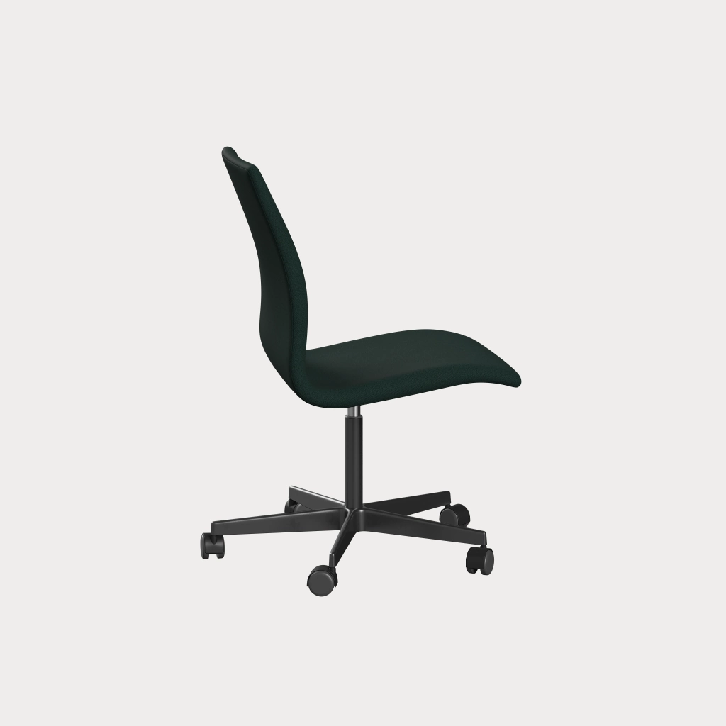 Tall Backed Oxford Office Chair in Grey Leather by Arne