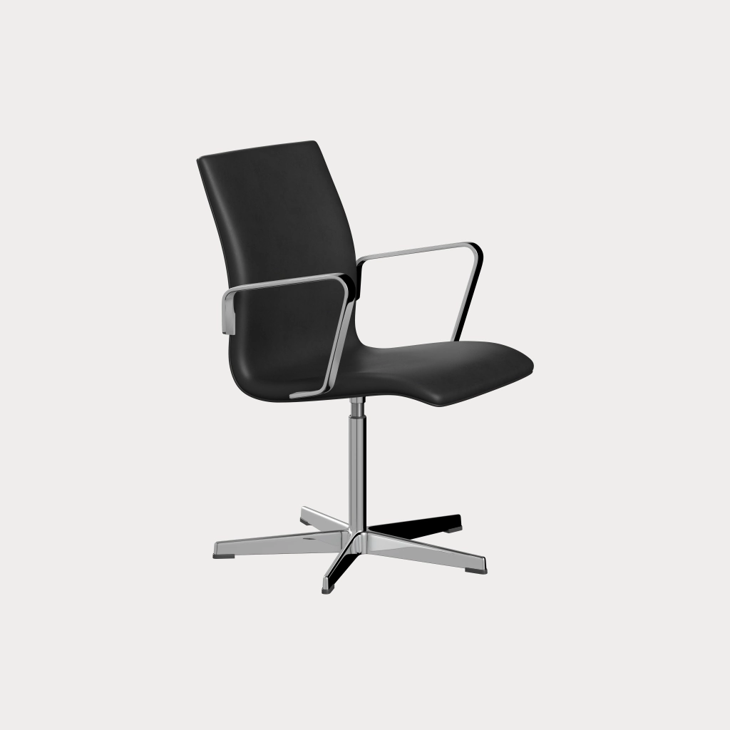 Vintage 1980s Swivel Chair Fritz Hansen Oxford Design A