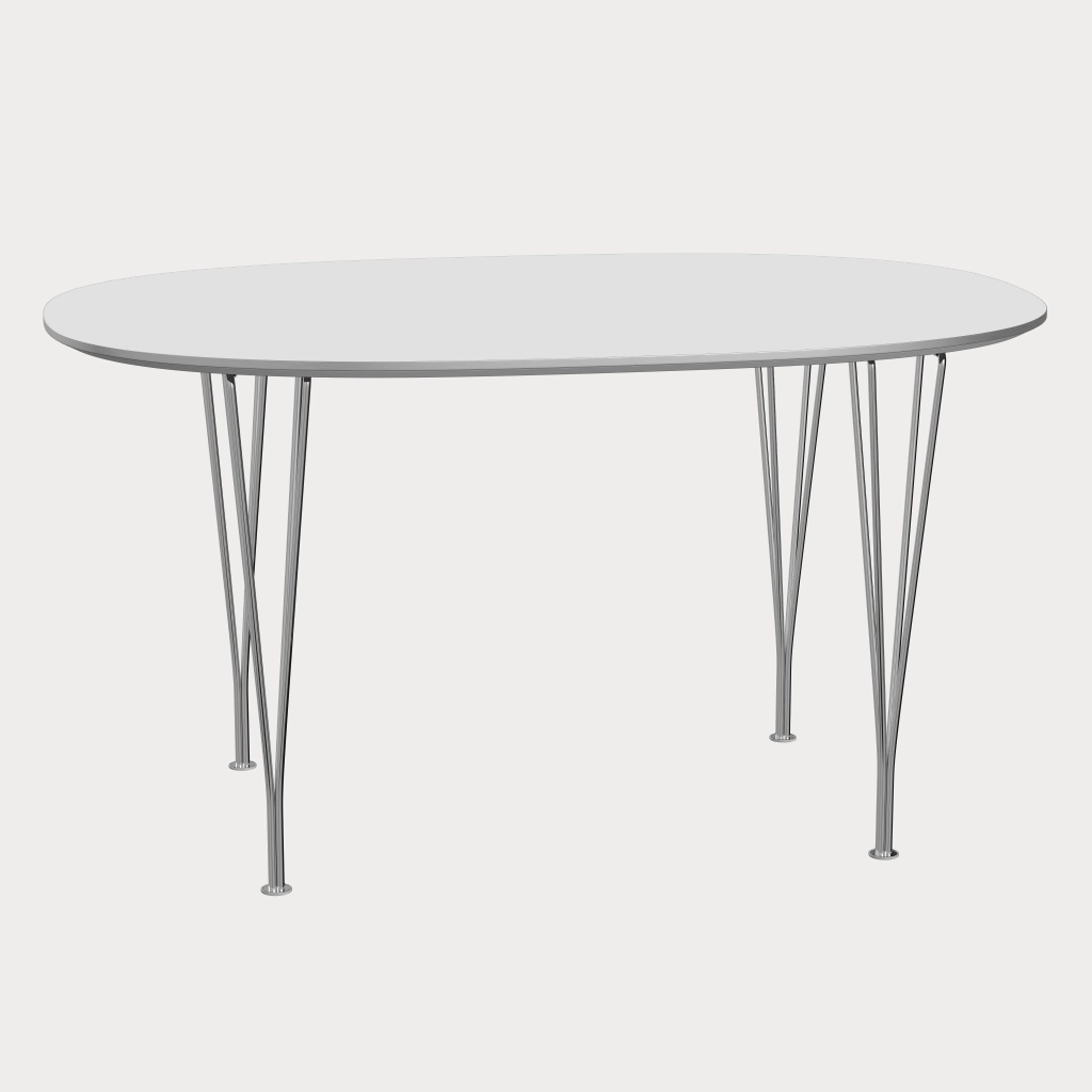 Fritz Hansen スーパー円テーブル（Bテーブル）ダイニング スーパー楕円テーブル B612 W150×D100cm / ホワイト×ホワイト