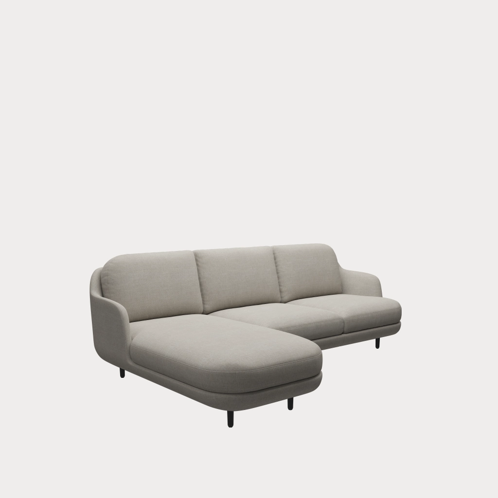 Luneページ Lune™ Sofa - JH301, 3-seater w. chaiselounge - Fritz Hansen