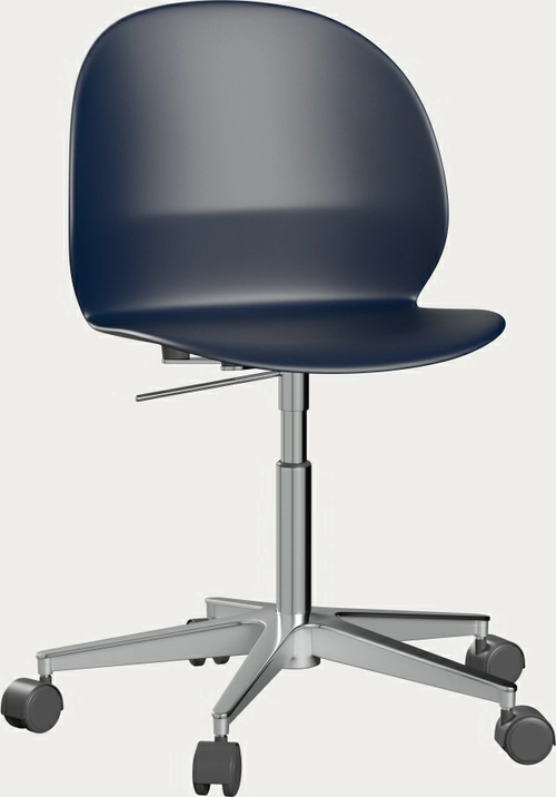 N02 chair with adjustable height and wheeled base