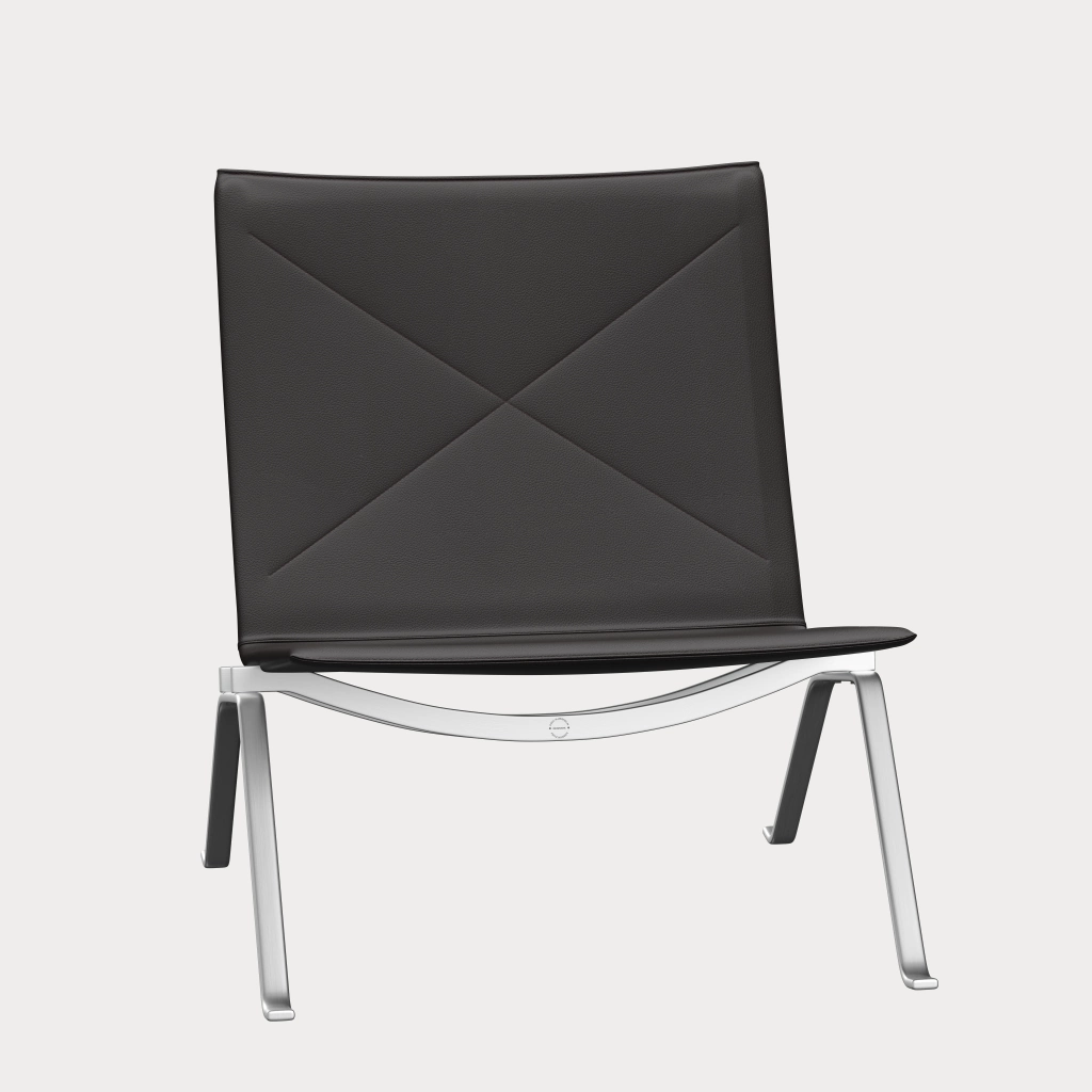 PK22™ chair in leather designed by Poul Kjærholm - Fritz Hansen