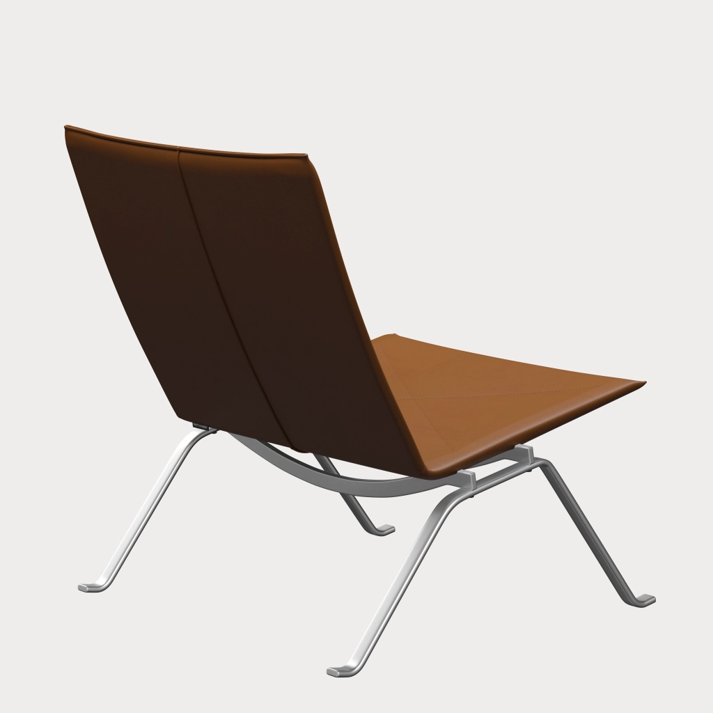 PK22™ chair in leather designed by Poul Kjærholm - Fritz Hansen