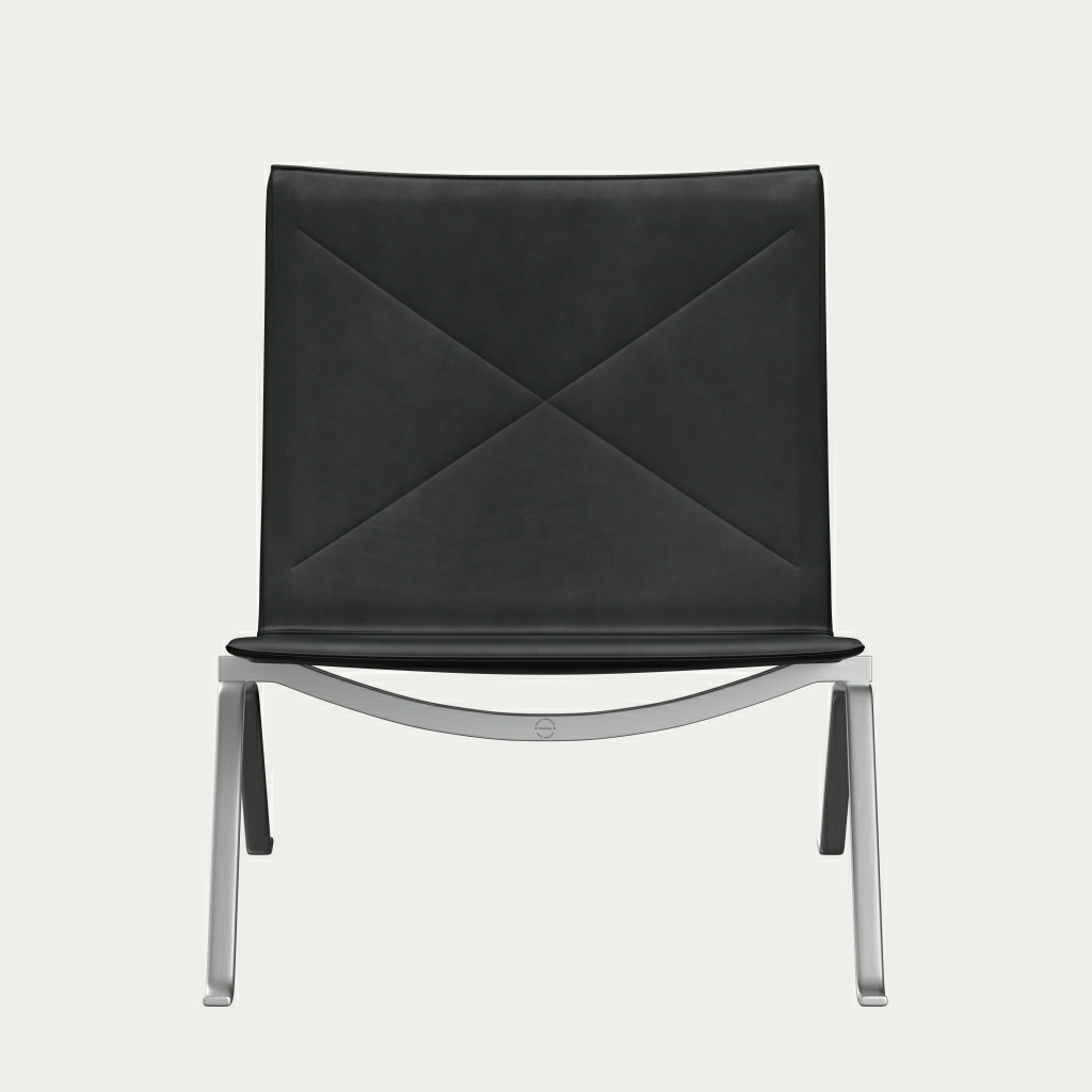 PK22™ chair in leather designed by Poul Kjærholm - Fritz Hansen