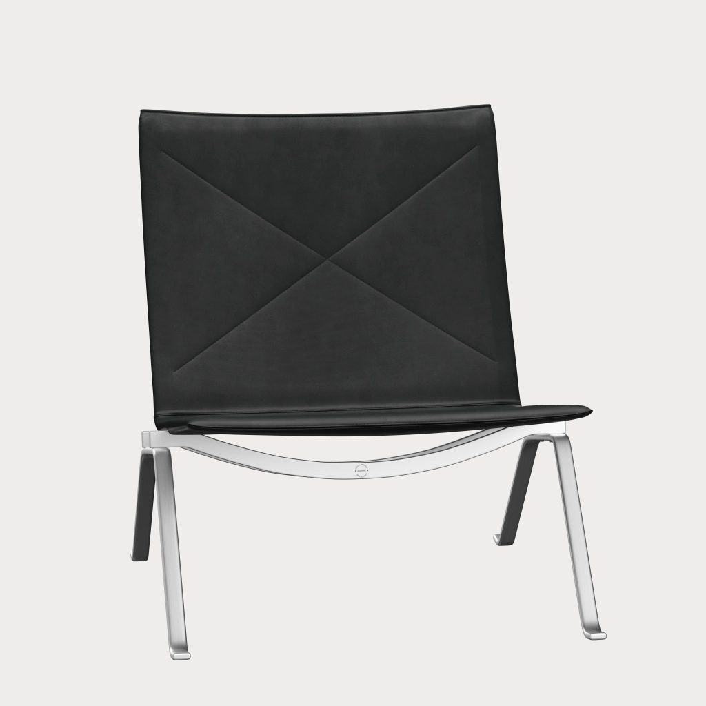 PK22™ chair in leather designed by Poul Kjærholm - Fritz Hansen PK22™ chair in leather designed by Poul Kjærholm - Fritz Hansen