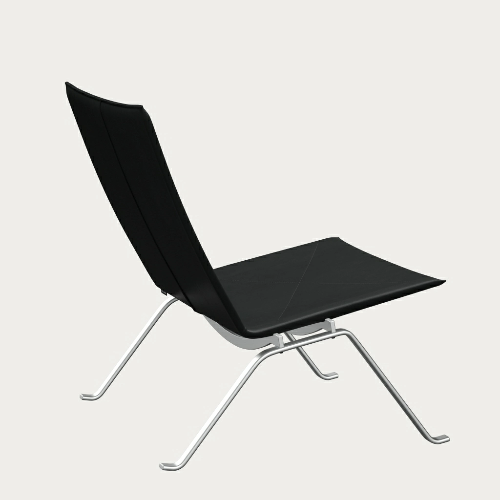 PK22™ chair in leather designed by Poul Kjærholm - Fritz Hansen
