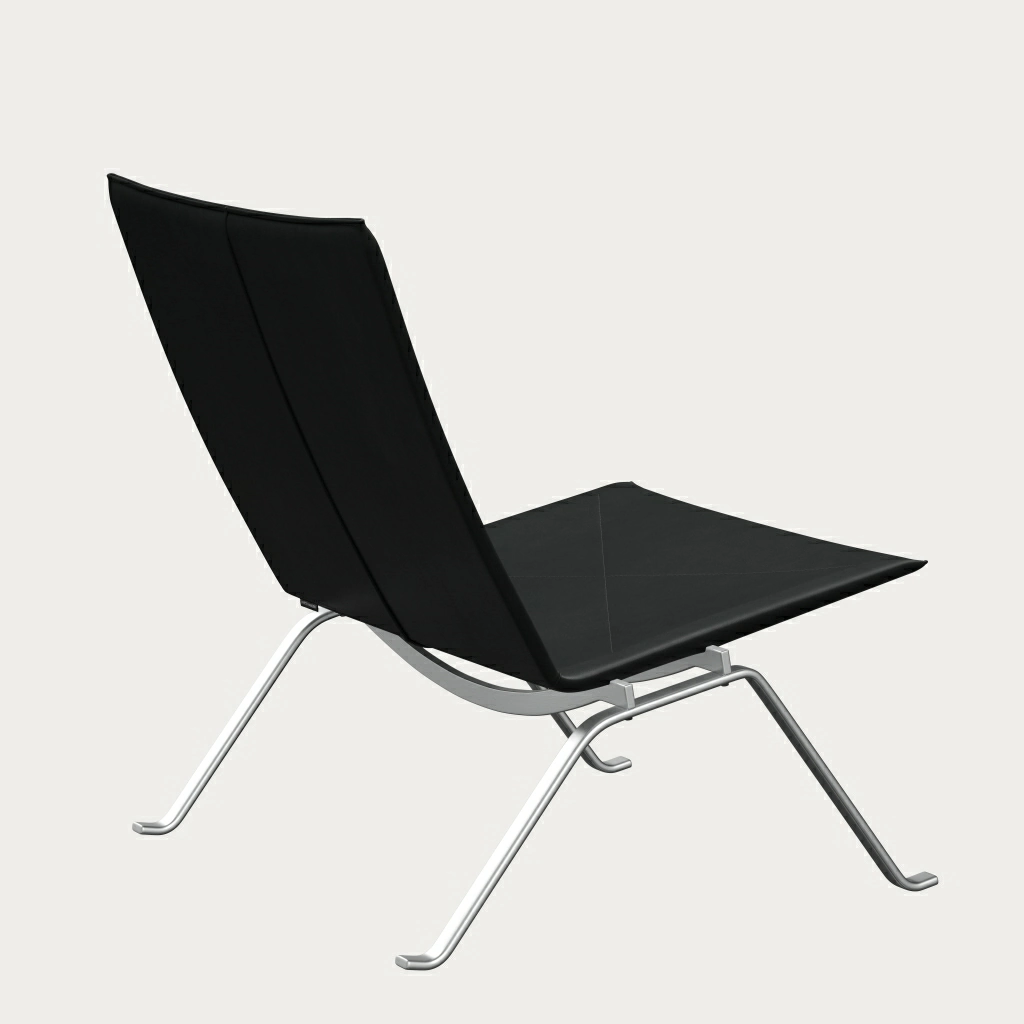 PK22™ chair in leather designed by Poul Kjærholm - Fritz Hansen