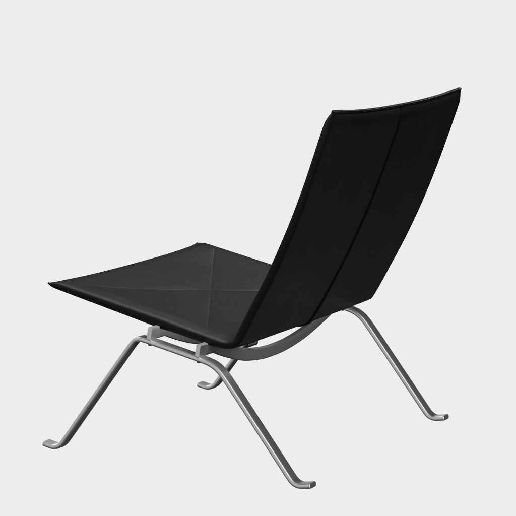椅子 Fritz Hansen PK22 PK22™ chair in leather designed by Poul Kjærholm - Fritz Hansen