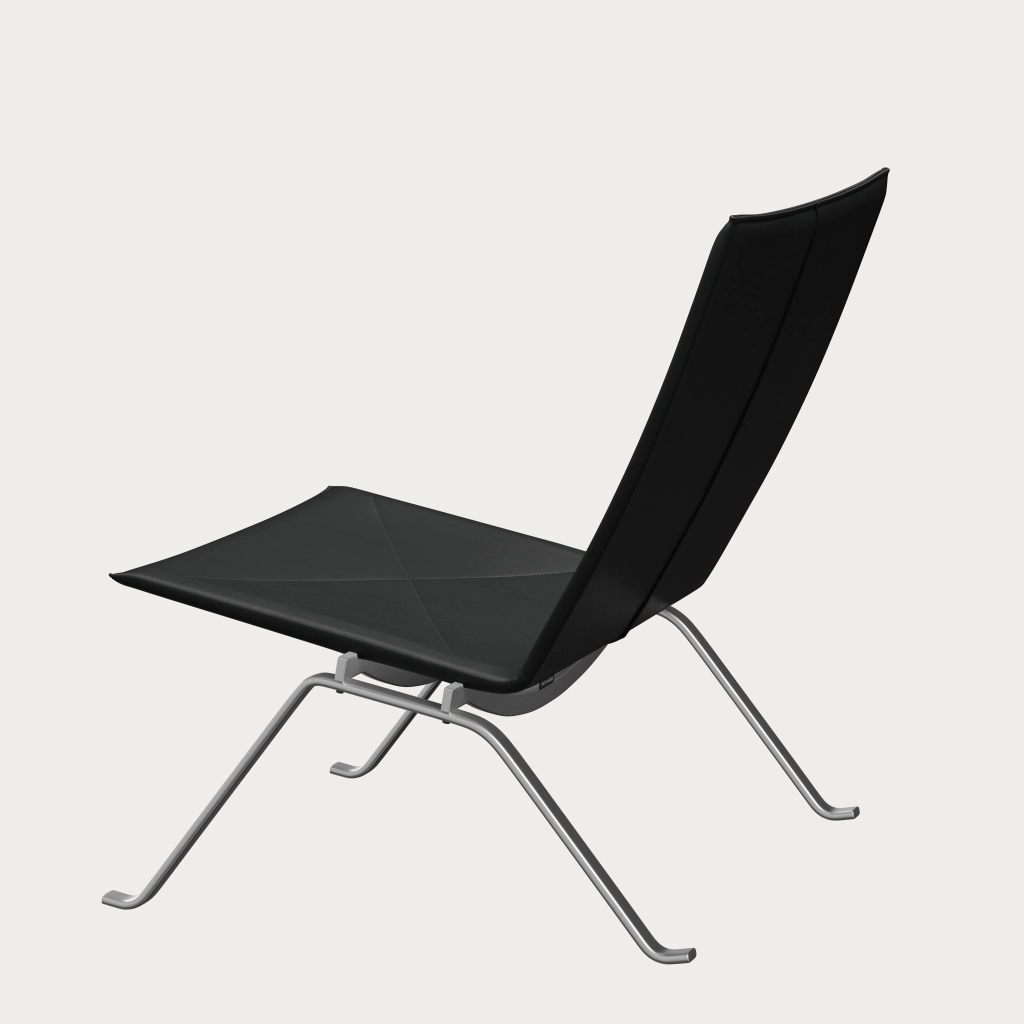 PK22™ chair in leather designed by Poul Kjærholm - Fritz Hansen