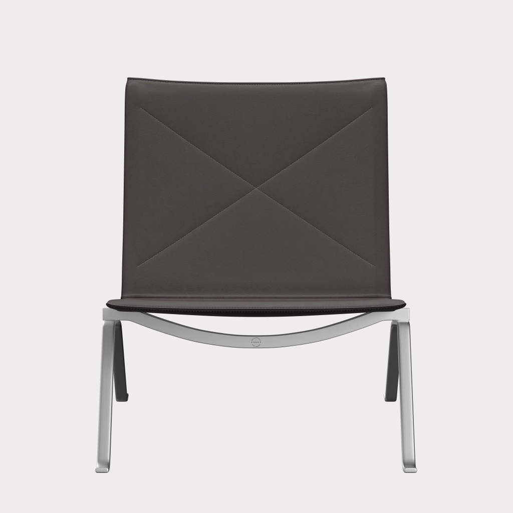PK22™ chair in leather designed by Poul Kjærholm - Fritz Hansen