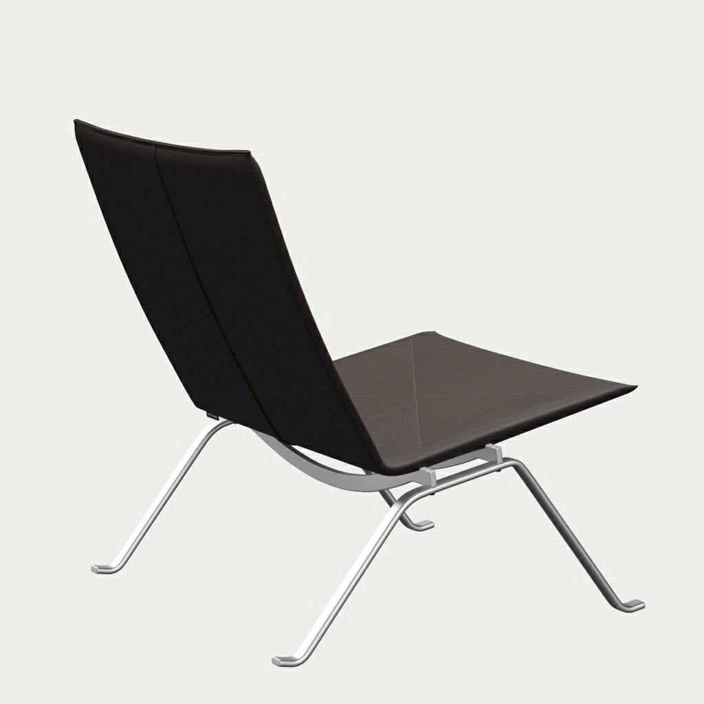 PK22™ chair in leather designed by Poul Kjærholm - Fritz Hansen PK22™ chair in leather designed by Poul Kjærholm - Fritz Hansen