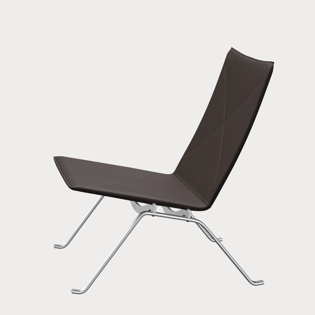 PK22™ chair in leather designed by Poul Kjærholm - Fritz Hansen PK22™ chair in leather designed by Poul Kjærholm - Fritz Hansen