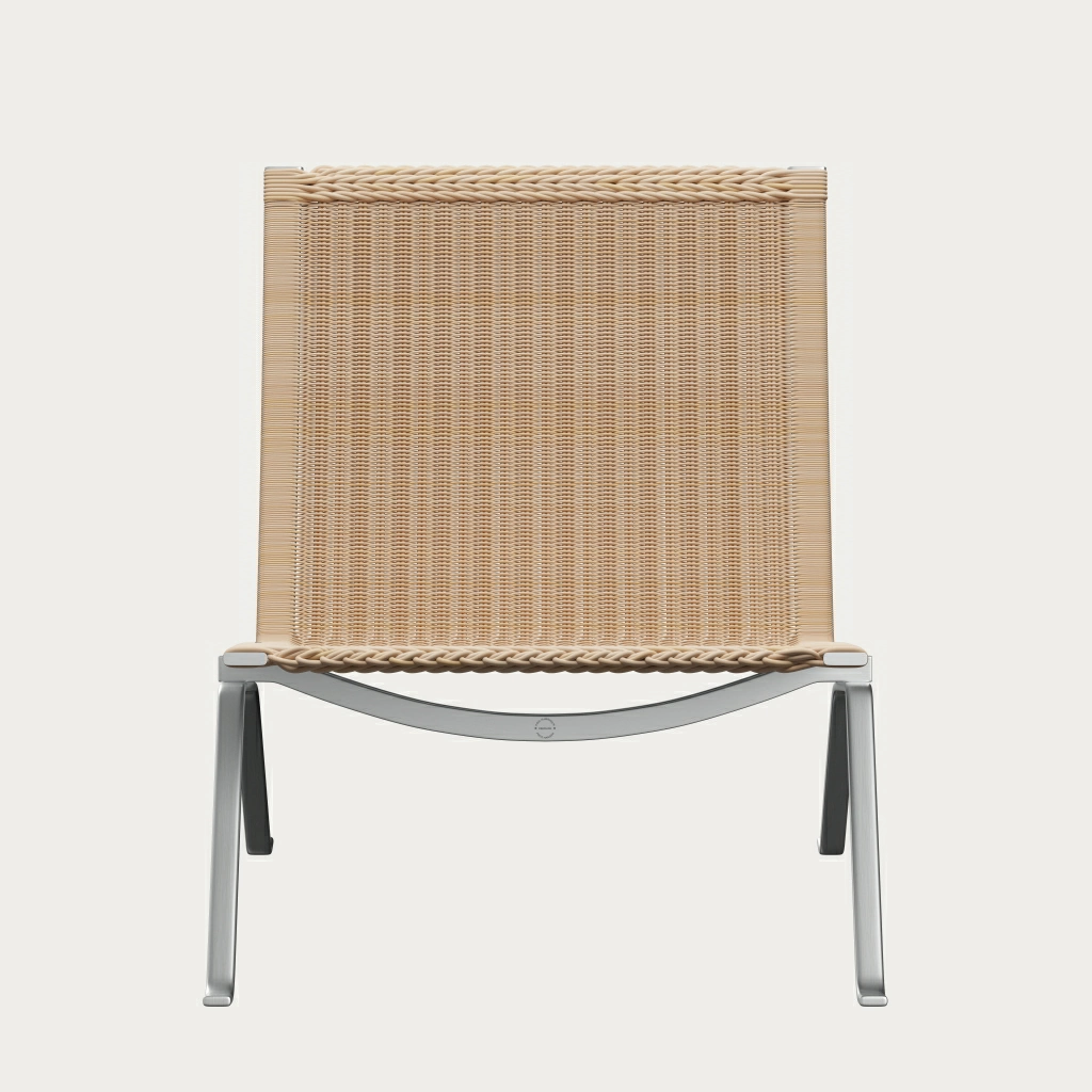 PK22™ chair in wicker designed by Poul Kjærholm - Fritz Hansen