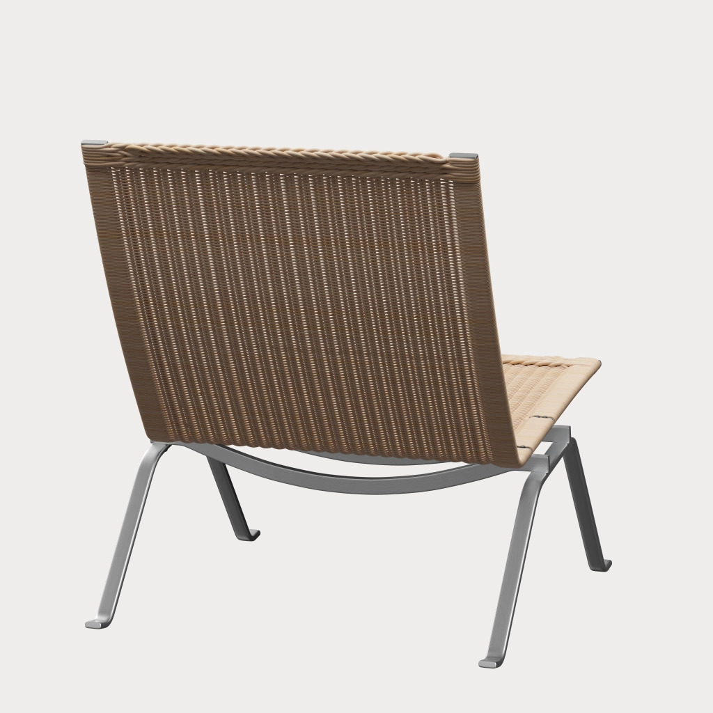 PK22™ chair in wicker designed by Poul Kjærholm - Fritz Hansen