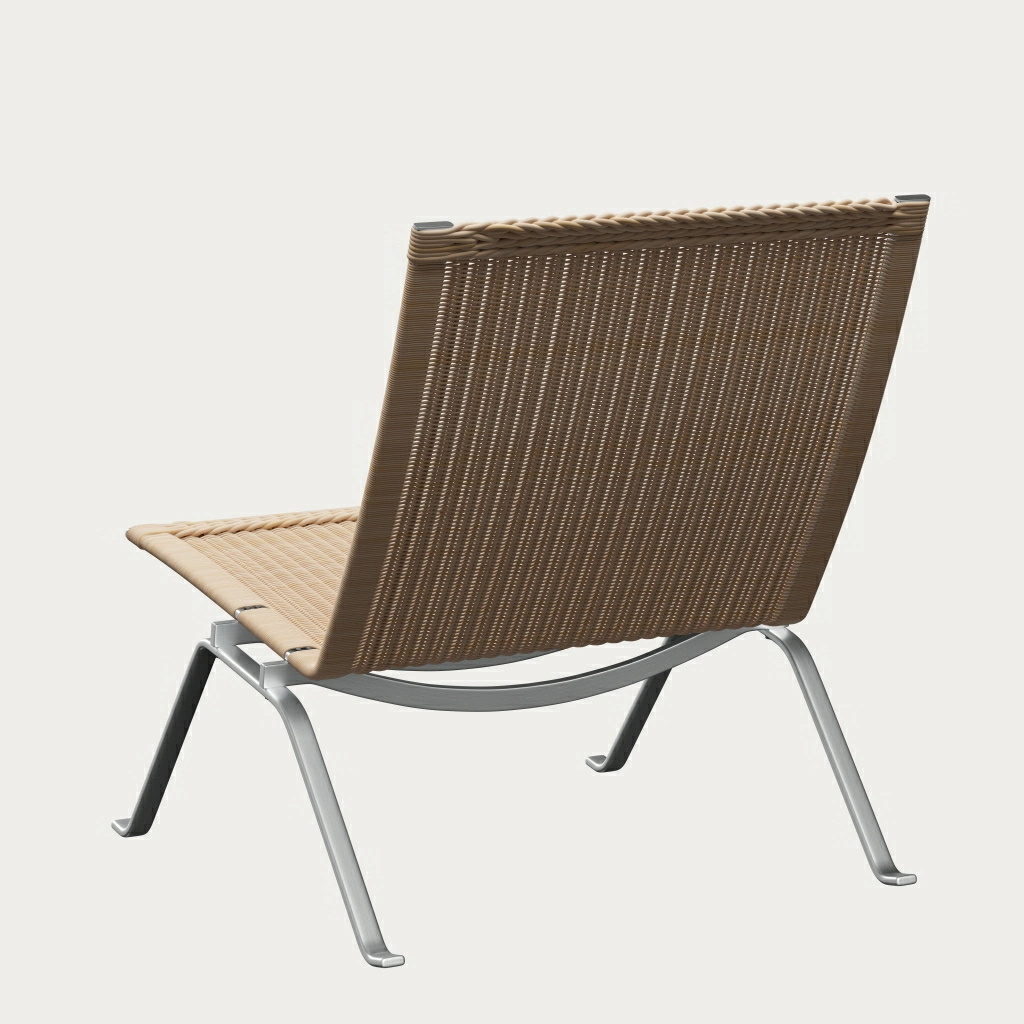 PK22™ chair in wicker designed by Poul Kjærholm - Fritz Hansen