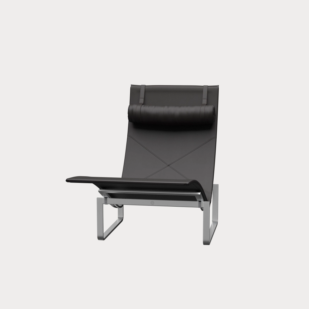 PK24™ chair in leather designed by Poul Kjærholm - Fritz Hansen